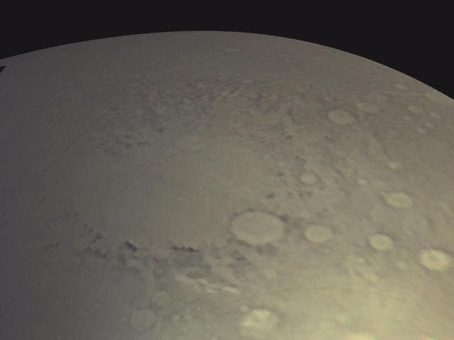 NASA image: View of Argyre Basin from Test of Mars Color Image