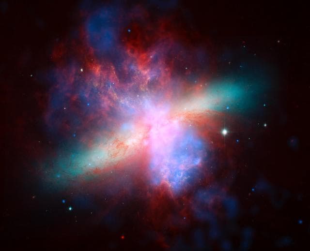 NASA image: Great Observatories Present Rainbow of a Galaxy