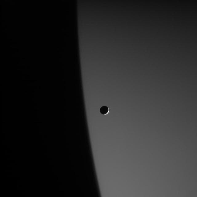 NASA image: Mimas and the Giant