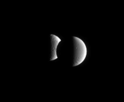 NASA image: Taking a Bite Out of Tethys