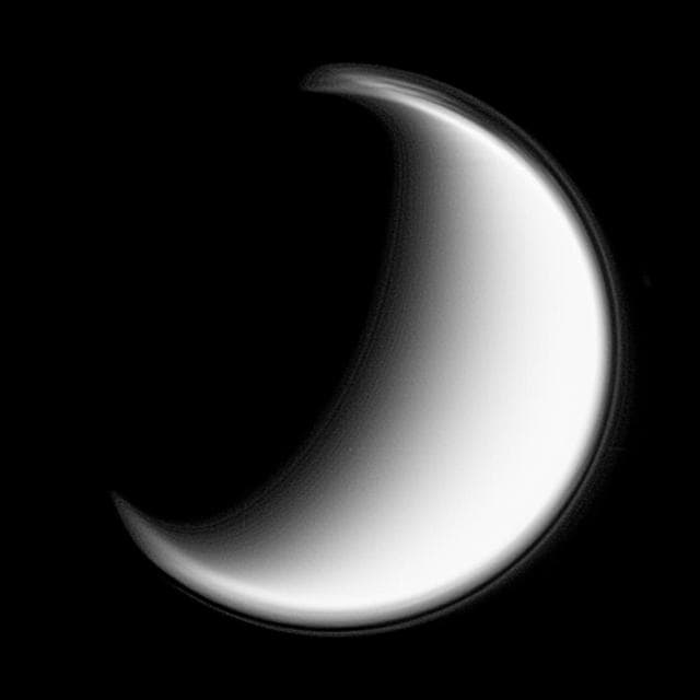NASA image: Haze Layers on Titan