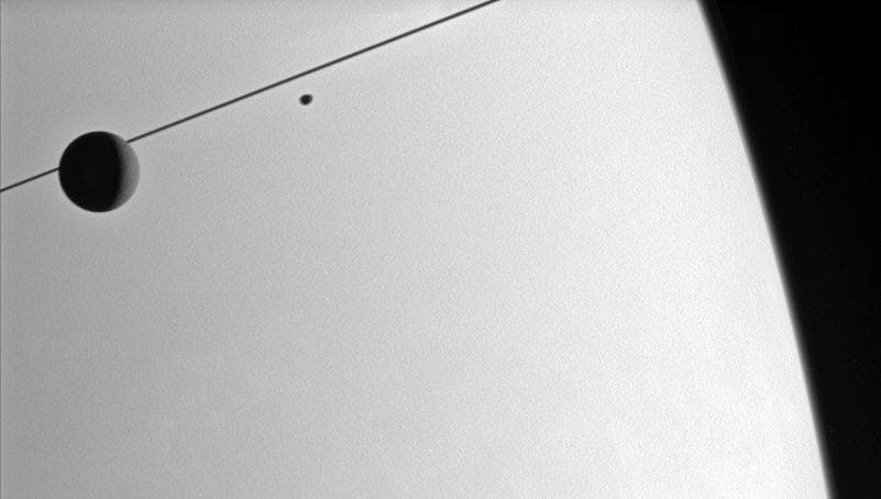 NASA image: Sidelong at Saturn