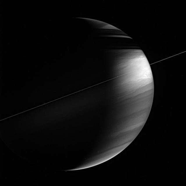 NASA image: Viewing Saturn from the Plane