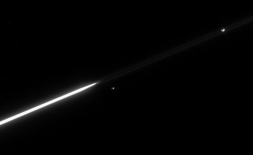 NASA image: Epimetheus Falls Behind