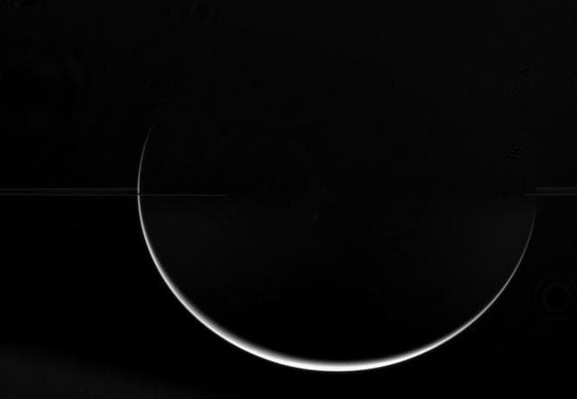 NASA image: Flattened Crescent