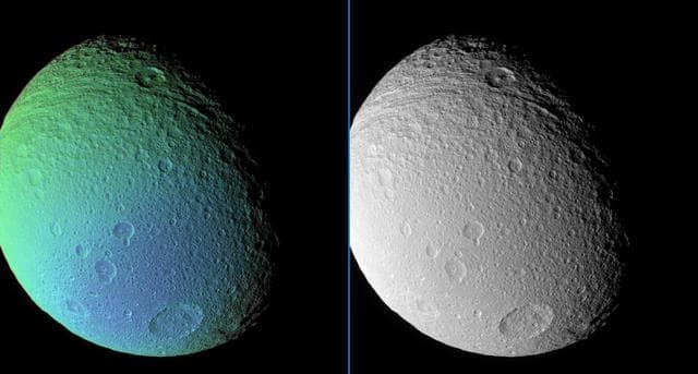 NASA image: Transition on Tethys