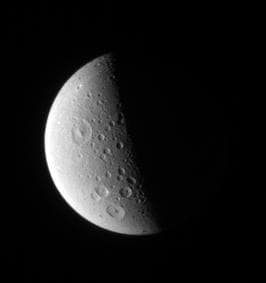 NASA image: Holey Dione!