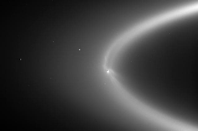NASA image: Ghostly Fingers of Enceladus