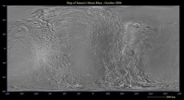 NASA image: Map of Rhea - December 2006