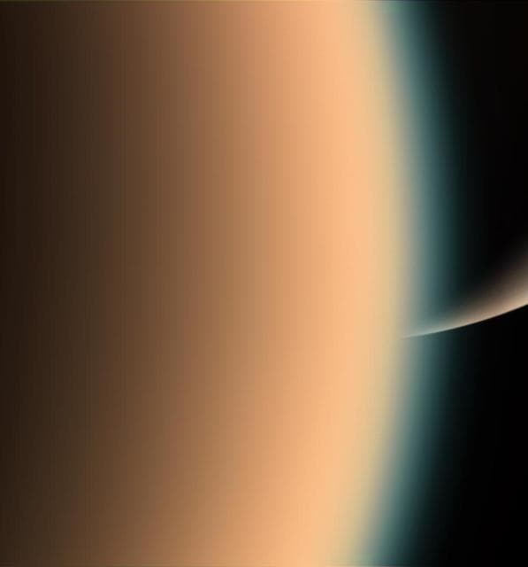 NASA image: Peeking at Saturn