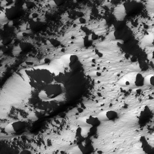 NASA image: Coated Craters
