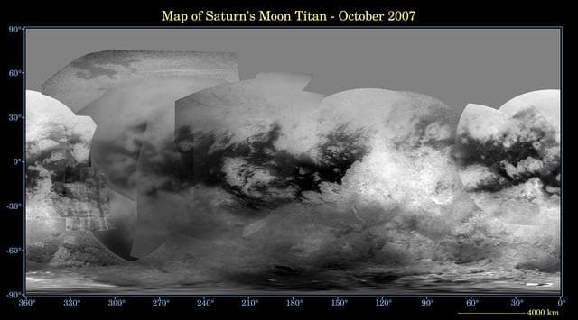 NASA image: Map of Titan - October 2007