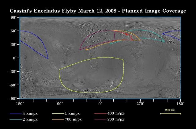 NASA image: Close Brush with Enceladus