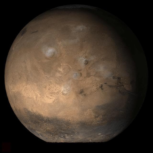 NASA image: Mars at Ls 53°: Tharsis