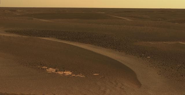 NASA image: Cobbles in Troughs Between Meridiani Ripples