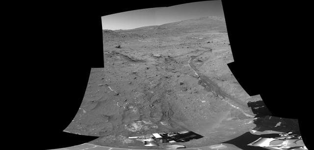 NASA image: Disturbed Soil Along the Path from TyronePanorama