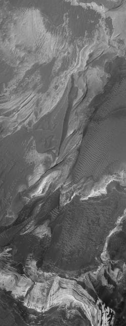 NASA image: Coprates Erosion