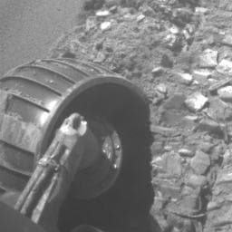 NASA image: Opportunity Rolls Free Again Left Front Wheel