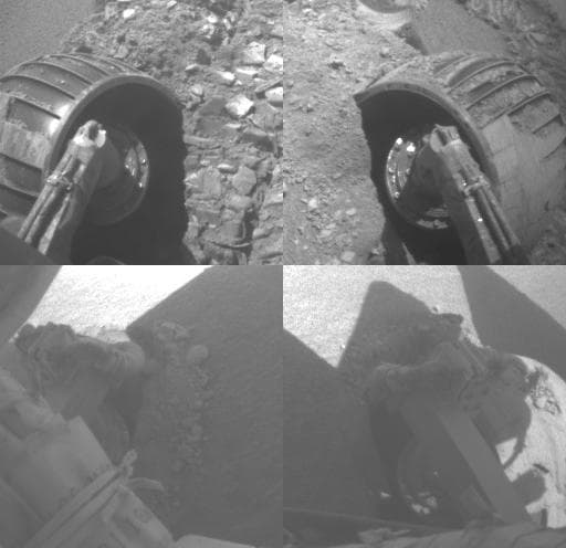 NASA image: Opportunity Rolls Free Again Four Wheels