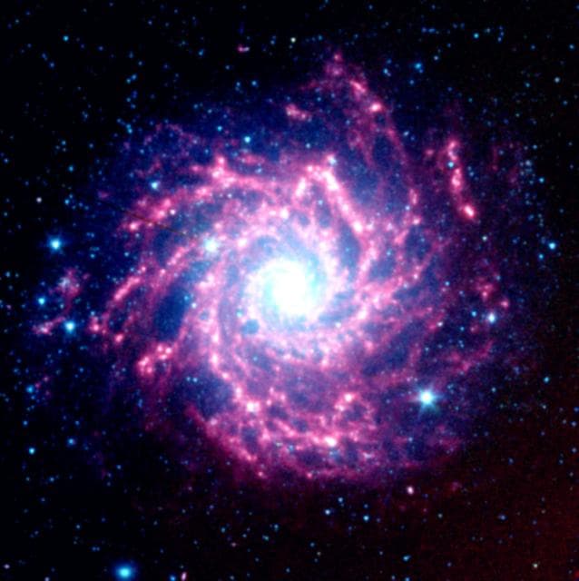 NASA image: Supernova Dust Factory in M74