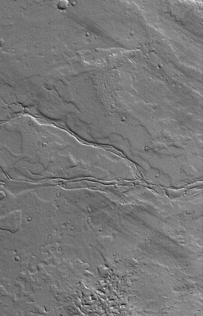 NASA image: Lava Levees