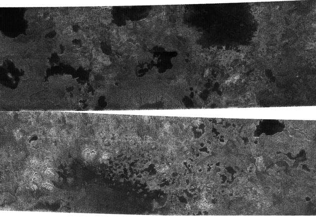 NASA image: Lakes on Titan