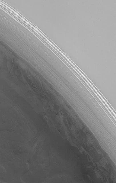 NASA image: Striped Scarp
