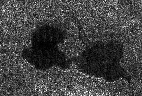 NASA image: Titan Kissing
