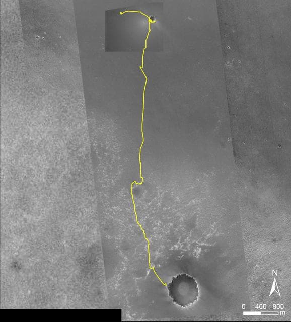 NASA image: Opportunity Traverse Map, Eagle to Victoria