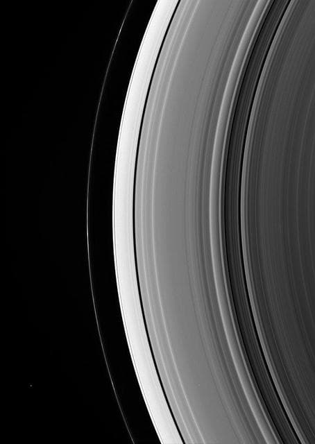 NASA image: Epimetheus and the Dark Side