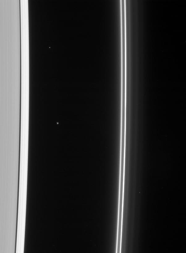 NASA image: Atlas and the F Ring
