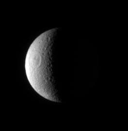 NASA image: Rhea Scars