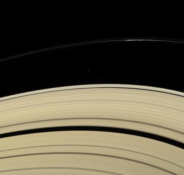 NASA image: Ring Moon Rendezvous