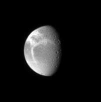 NASA image: Wisps on Dione