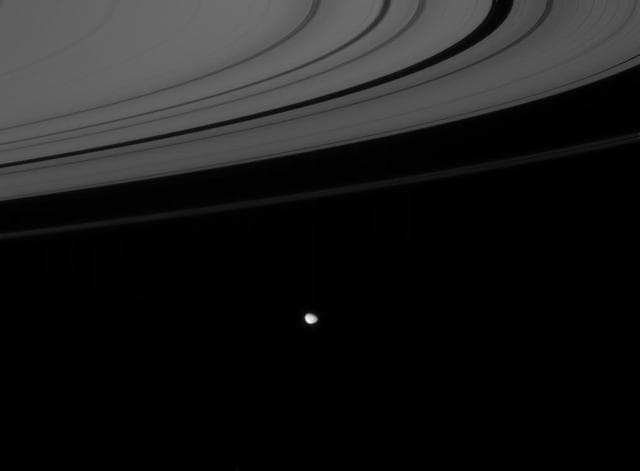 NASA image: Waving to Janus