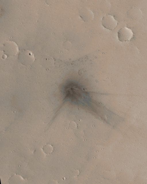 NASA image: Before-and-After Look at Impact Craters