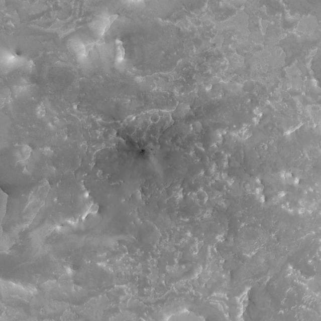 NASA image: Second of Two Fresh Impact Crater Sites With Before and After Narrow Angle Mars Orbiter Camera Images