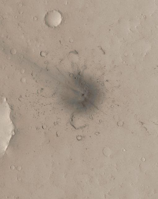 NASA image: New Impact Crater Formed Between April 2001 and December 2003