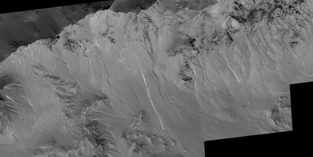 NASA image: Other Martian Gullies with Light-Toned Deposits