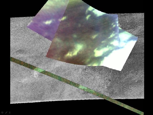 NASA image: Infrared and Radar Views of Titan #2