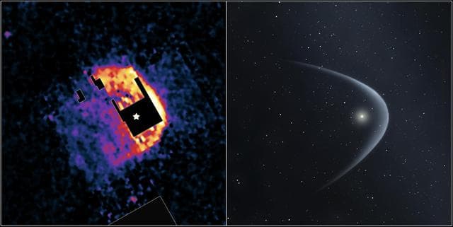 NASA image: Red Giant Plunging Through Space