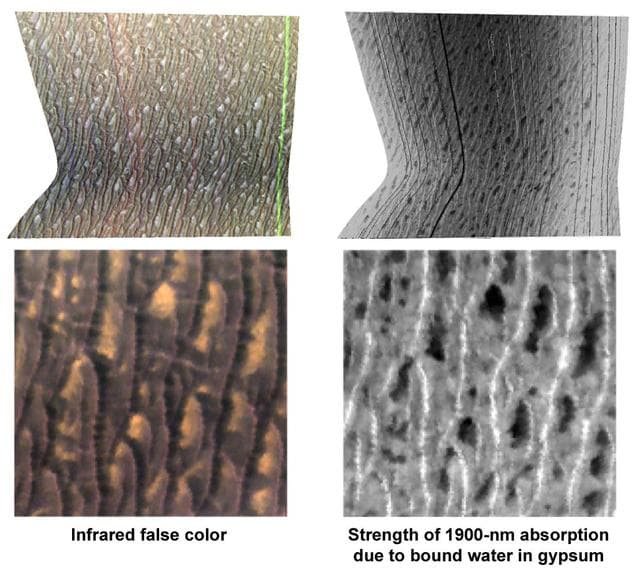 NASA image: Gypsum at Olympia Undae
