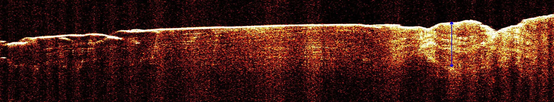 NASA image: Radar View of Layering near Mars South Pole, Orbit 1360
