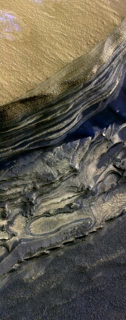 NASA image: Layers Exposed at Polar Canyon