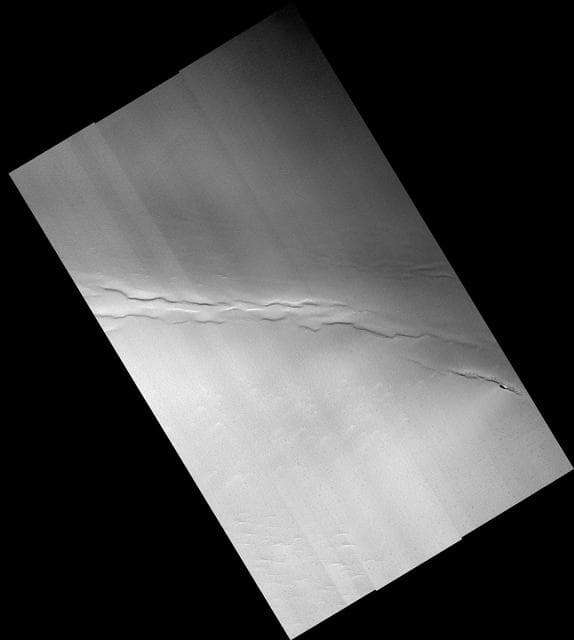 NASA image: Pits in Polar Cap