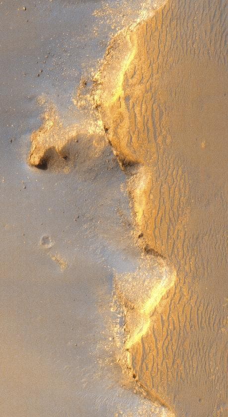 NASA image: Linear Ridges at Victoria Crater