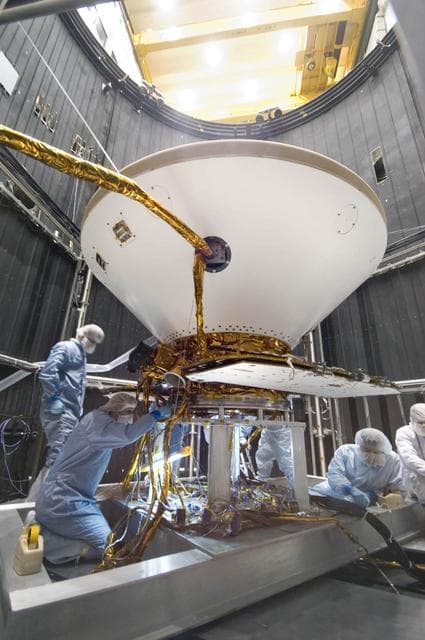 NASA image: Environmental Testing in Thermal Vacuum Chamber