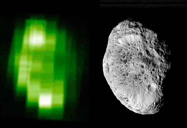 NASA image: Hyperion Icy Surface