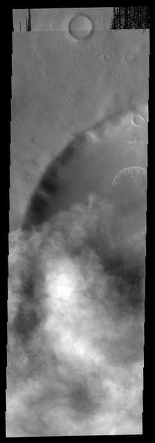 NASA image: Clouds over Crater