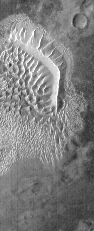 NASA image: Russell Crater - IR